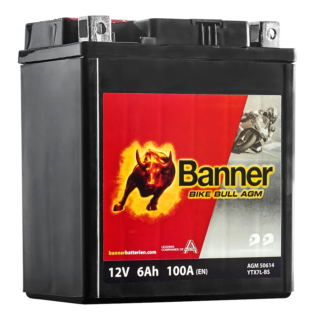 Bateria Banner Bike Bull AGM 12V - 6AH (+ DTA)
