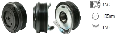 EMB. COMP. SANDEN SD6V12 6P OPEL