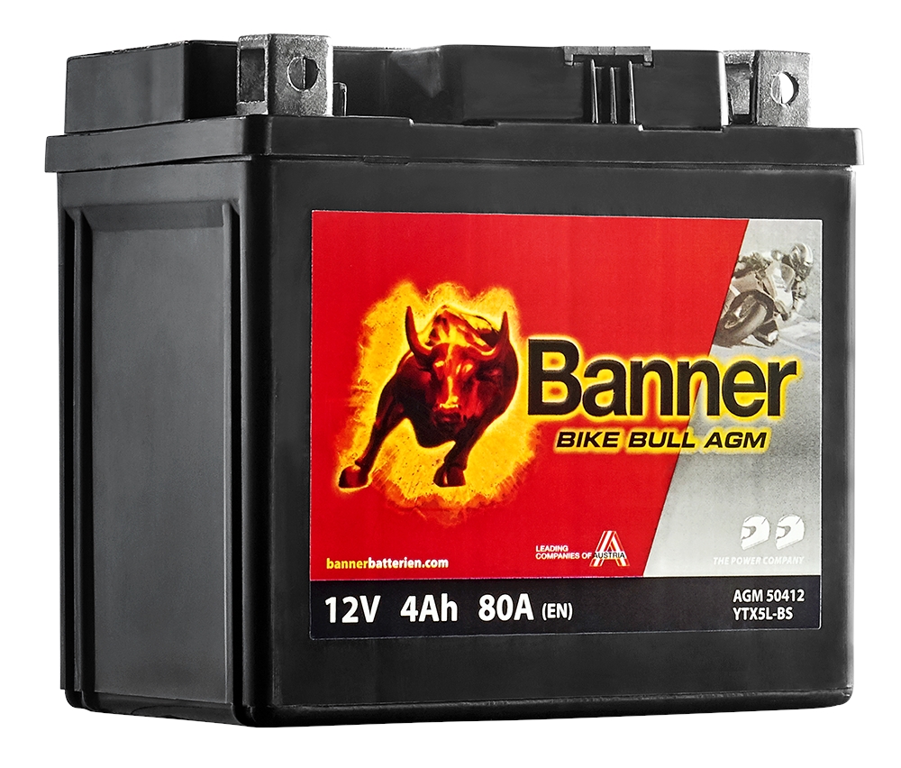 Bateria Banner Bike Bull AGM 12V - 4AH (+ DTA)