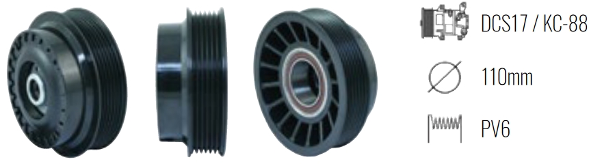 EMB. COMP. ZEXEL DCS-17E 6P MERCEDES